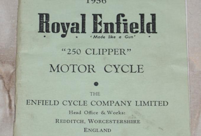 Spare and replacement parts for the 1956 Royal Enfield "250 clipper" Motor cycle