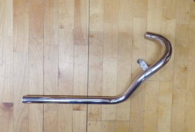 Swept Back Cup Exhaust Pipe 1 3/8" NOS
