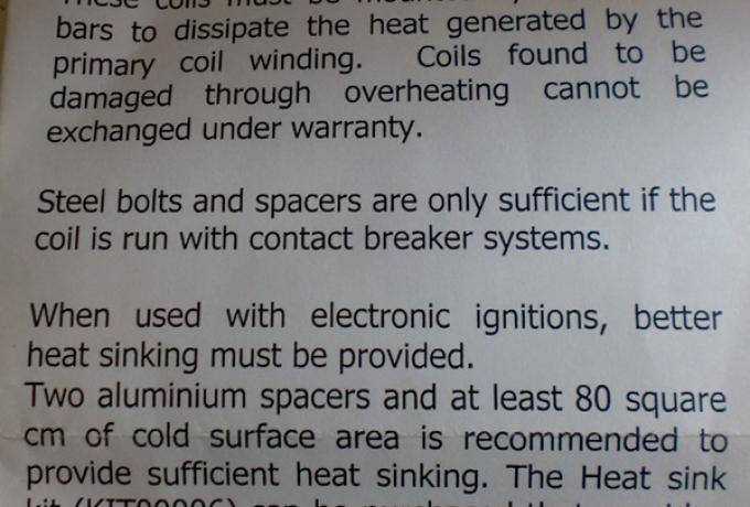 Boyer Hitzeschutzkit für 6 V oder 12 V Zündspule