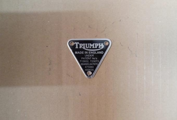 Triumph T150 T160 Trident Patent Platte