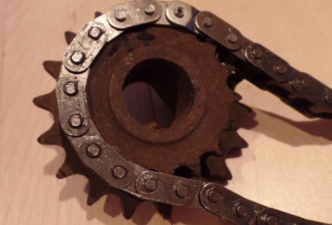 AJS/Matchless Engine Sprocket 18/17 Teeth ID: 22mm used/NOS