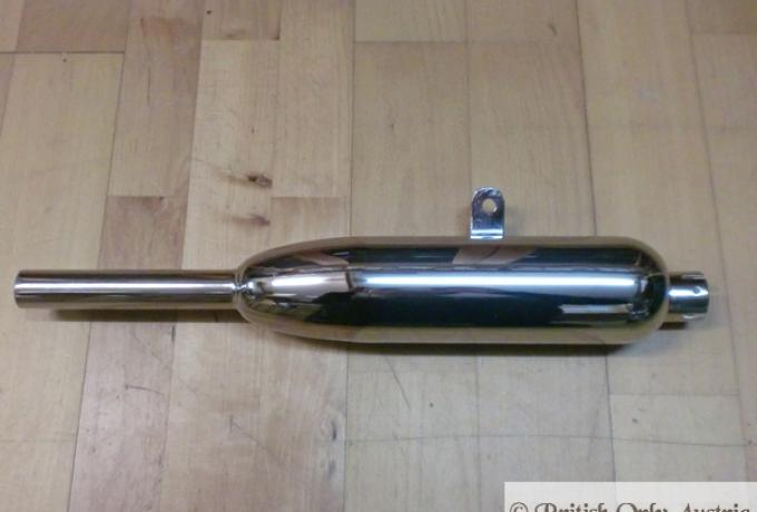 Triumph Tiger CUB T20 Auspufftopf 200 ccm, 1 5/16" - 34 mm,1953-