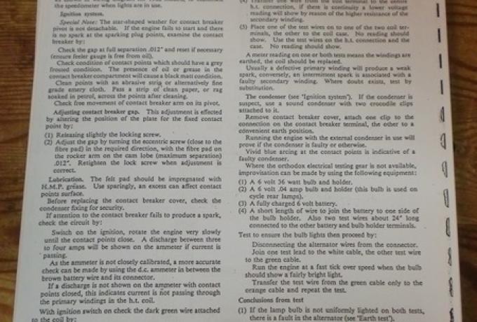 Matchless Workshop Manual-1957/64 Models