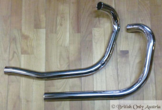 Triumph T100 Exhaust Pipes 1950-53 /Pair