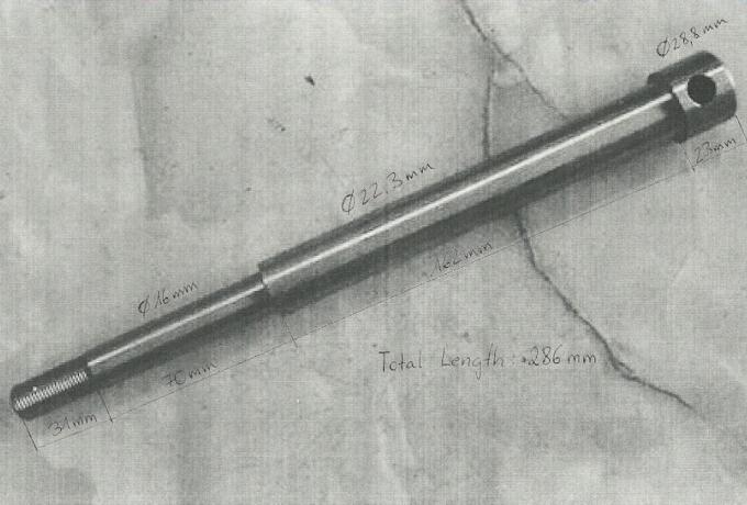 BSA Hinterrad Achse A10/A7/B33/M33/B31/M20/M21 Geradeweg Federung