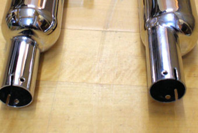Triumph 3T 350cc 1 1/2"-38mm 1946 on Rigid/S/Hub, Silencer / Pair