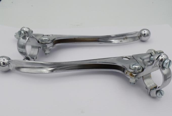 Brake/Clutch Lever long with ball end and adjuster 1" PAIR
