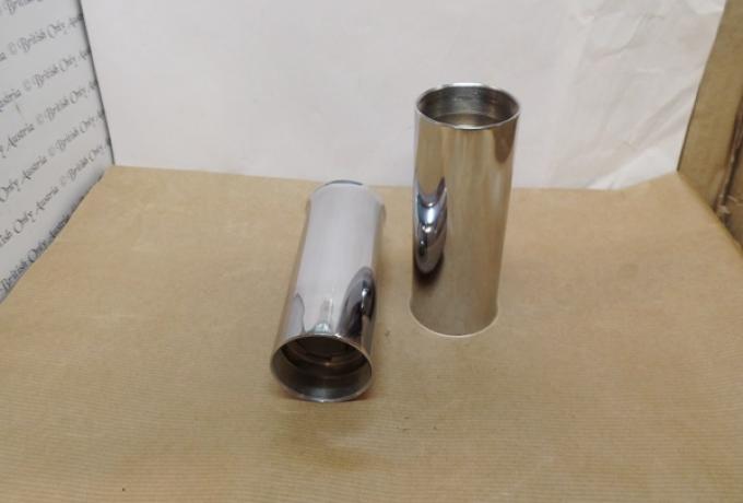 BSA Gabelsimmering Halter/Chromhülsen/Gabelhülsen /Paar  A10, A7, B31, B34, B44 A50 A65 -1967  