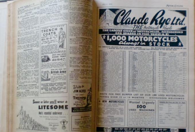 Motor Cycling Vol.85 May-July 1952, Book