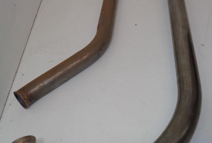 Brough Superior Auspuffrohre/Auspuffkrümmer 51 mm, unverchromt