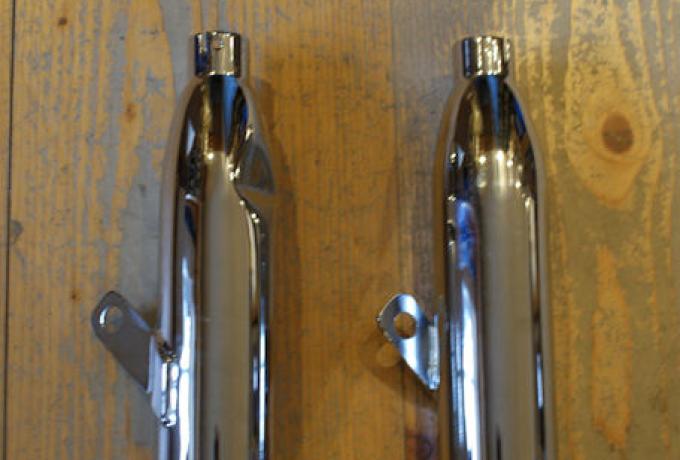 Royal Enfield Meteor, M. Minor 1 1/2" - 38mm 500/750cc Sw. Arm Silencer from 1958- on /Pair