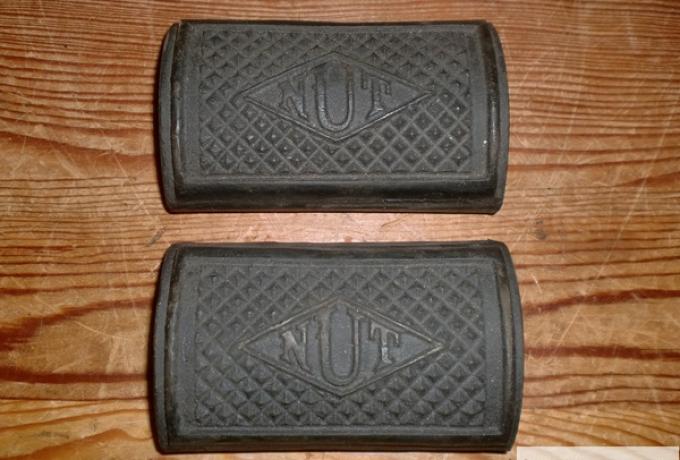 N.U.T.  Footrest Pedal Rubbers/Pair,