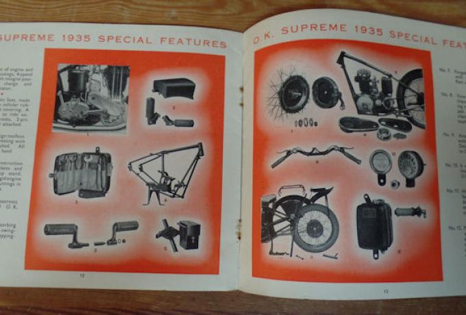 OK Supreme 1935, Broschüre