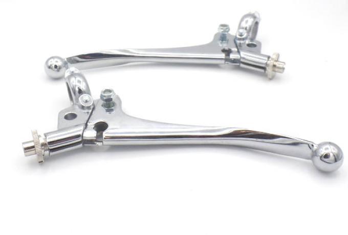 BSA/Norton/Triumph Brake and Clutch Lever Ball End CAM Adjuster 7/8" /Pair