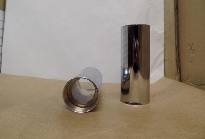 BSA Gabelsimmering Halter/Chromhülsen/Gabelhülsen /Paar  A10, A7, B31, B34, B44 A50 A65 -1967  