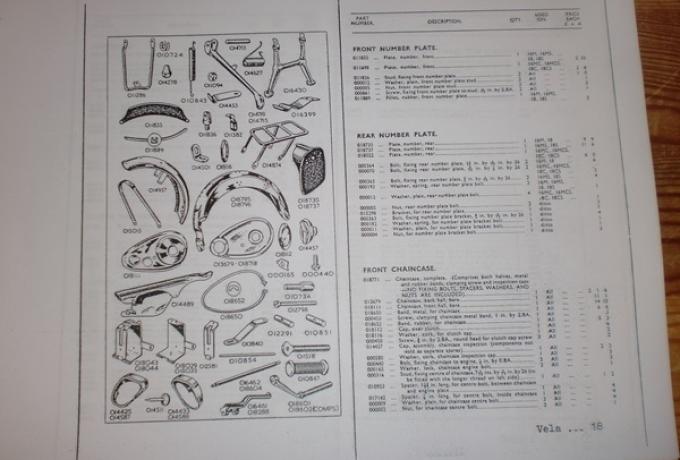 AJS Illustrated Spares List 1953 16M.16MS.16MC.16MCS.Mod.18.Mod.18S.Mod.18C.Mod.18CS, Copy