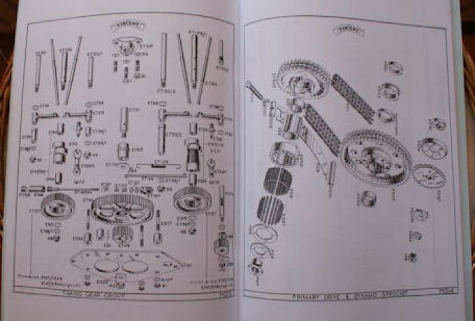 Vincent Spare Parts List B&C