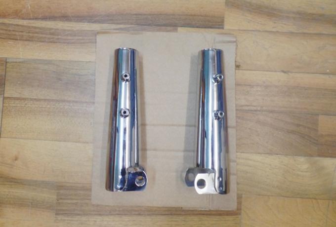 Triumph T160 Headlamp Fork Shrouds Pair