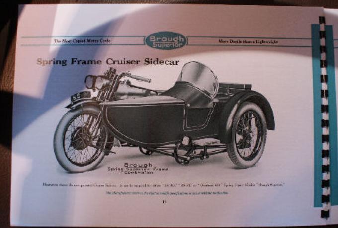 Brough Superior Catalogue Photocopies 1930