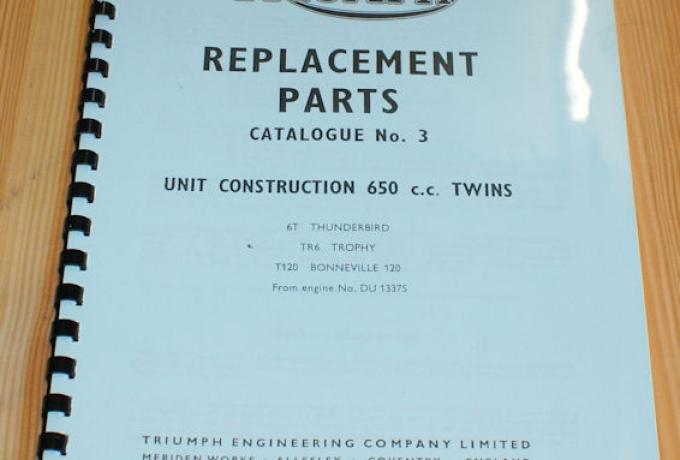Triumph Parts Book No3 1964 T120