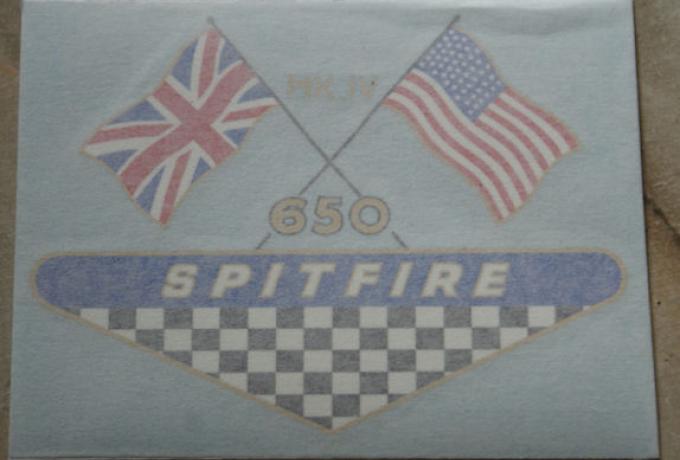 BSA Spitfire 650ccm UK Aufkleber für Seitenabdeckung 1968