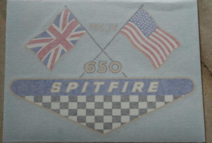 BSA Spitfire 650cc UK Sticker for side cover 1968