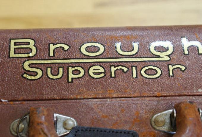 Brough Superior Vintage Leather Suitcase 