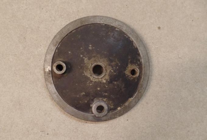 BSA A10 Back Brake Plate with Brake Shoes used