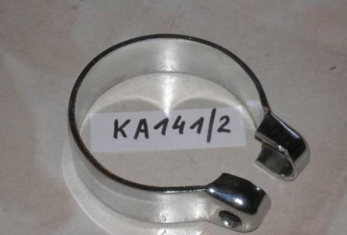 Velocette Auspuffschelle verchromt 2" Zylinderkopf