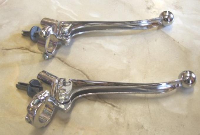 Triumph Pre Unit Brems und Kupplungshebel Kugelende  1" 25mm/Paar