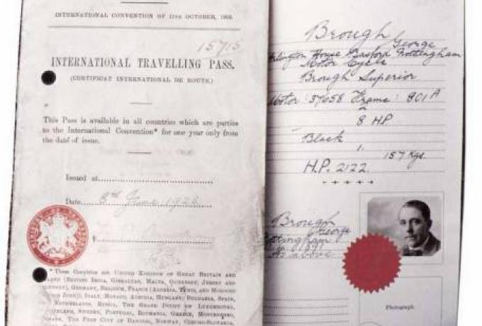 Brough Superior SS100 1925 Prototype Alpine Grand Sport