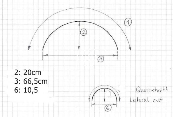 Front mudguard Universal. 19".  steel