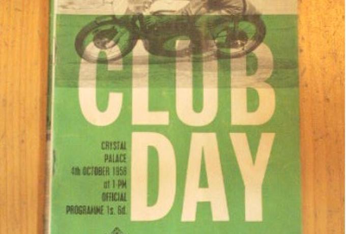 Crystal Palace Official Programme "Club Day"