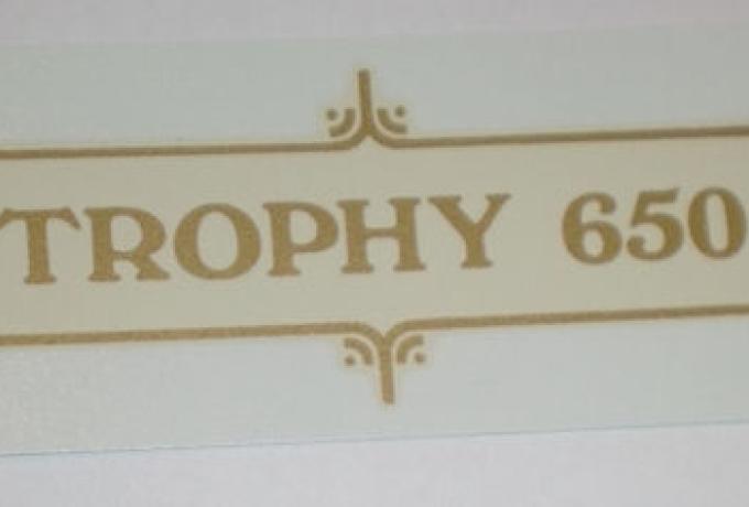 Triumph "Trophy 650" Panel Abziehbild ab 1970