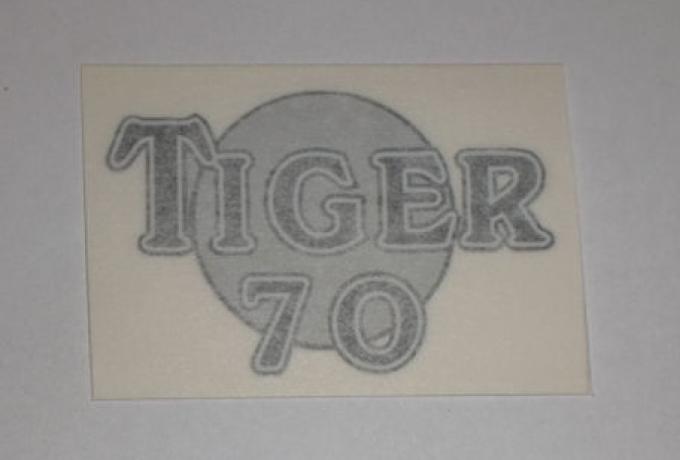 Triumph "Tiger 70" Sticker f. Rear Mudguard, late 1930's