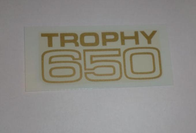 Triumph "Trophy 650" Abziehbild f. Seitendeckel 1970 