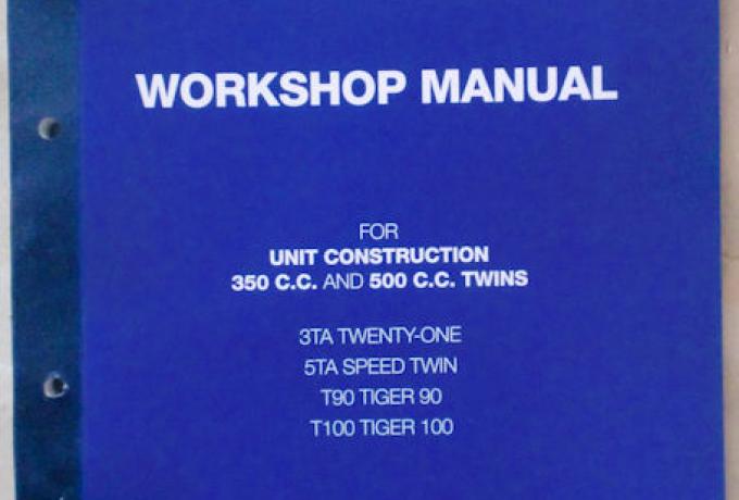 Triumph Workshop Manual, Reparaturanleitung 350ccm und 500ccm Twins