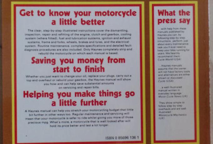 Triumph Trident & BSA Rocket 3 1975, Owners Workshop Manual. Haynes