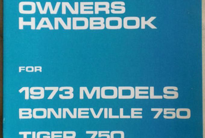 Owners Handbook for Triumph 1973 U.K. & General Exp. Edition