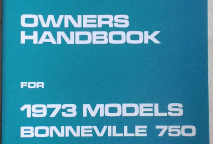 Owners Handbook for Triumph 1973 U.S.A Edition