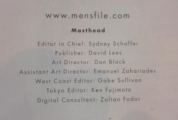 Men's file 04, Magazine. Mens File