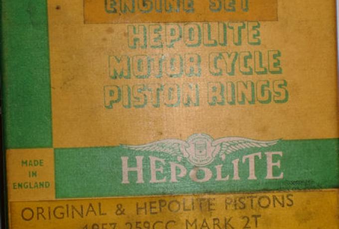 Hepolite Piston Ring Set Villiers Type STD. 1957 259cc