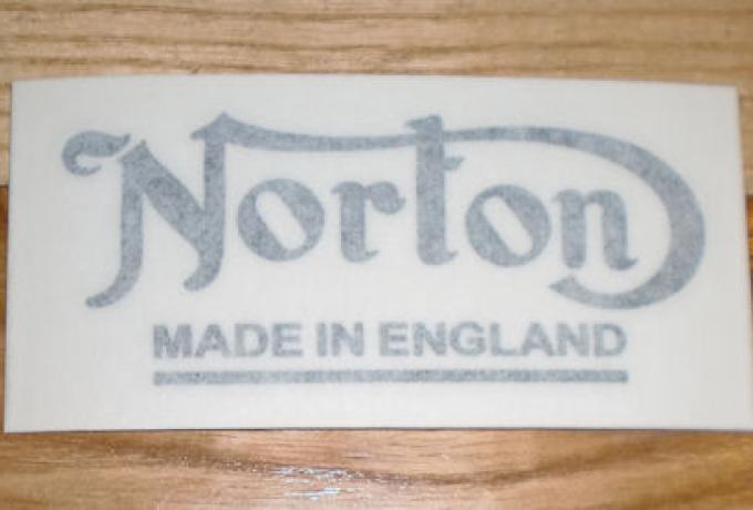 Norton, Made in England Aufkleber Fastback 1960er Jahre