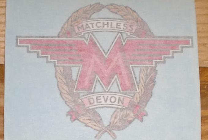 Matchless Sticker for Side Cover Harris Matchless 1987 big
