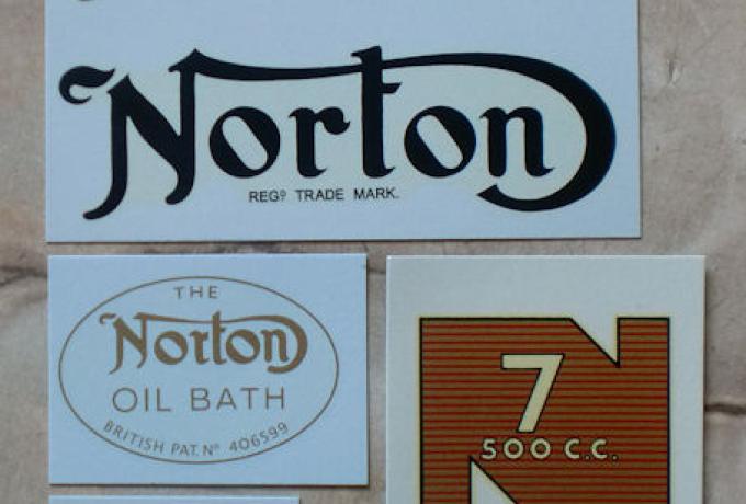 Norton Model 7 1953-55 Abziehbilder Set