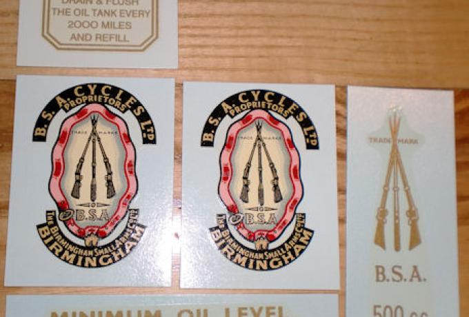 BSA M20 1939 Abziehbilder Set