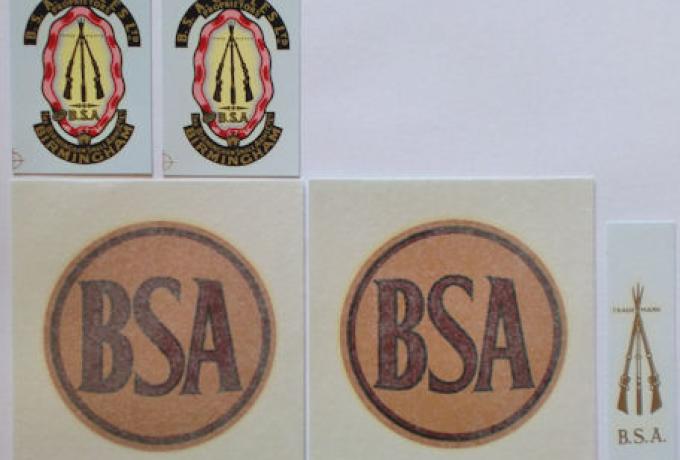 BSA M20 1939 Civilian Abziehbilder Set