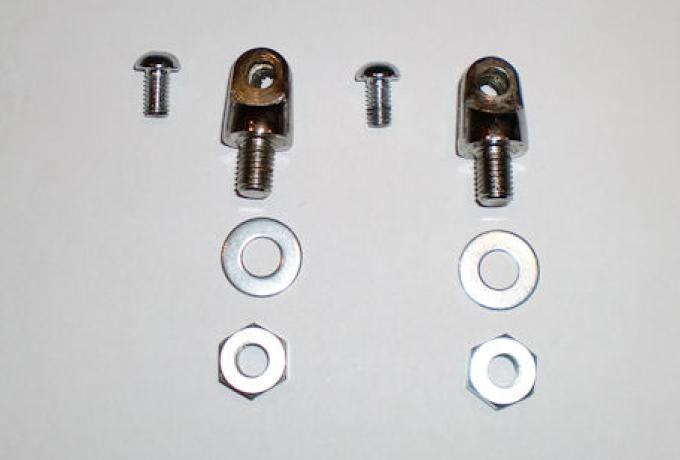 AJS/Matchless/Norton Front Number Plate Mounting/Holder /Set 