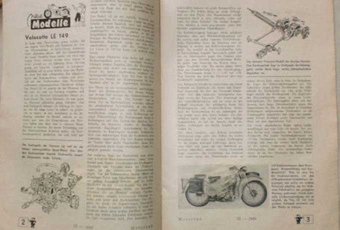 Motorrad Fachzeitschrift Nr.23, 22.7.1949