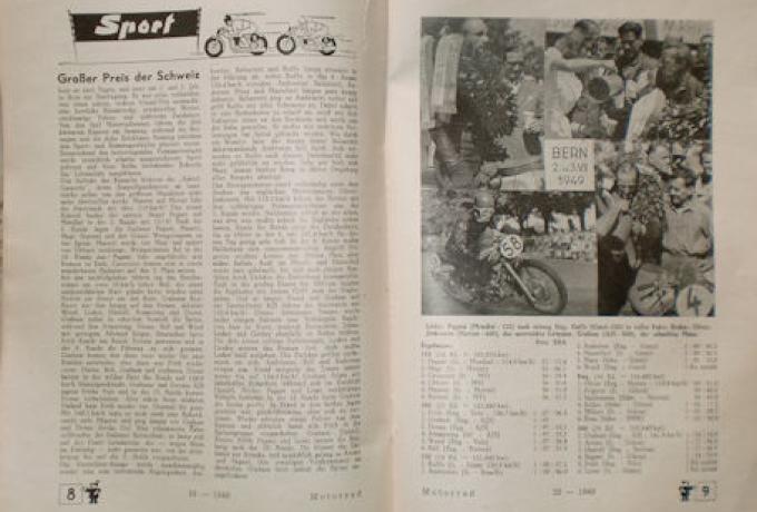 Motorrad Fachzeitschrift Nr.23, 22.7.1949